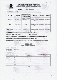 檢測儀器報告證書：塗層測厚儀